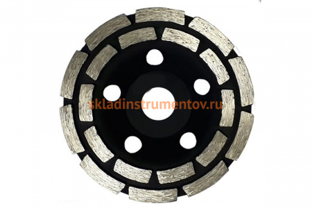 Чашка алмазная двухрядная (125х22.2 мм) TRIO-DIAMOND TCW260