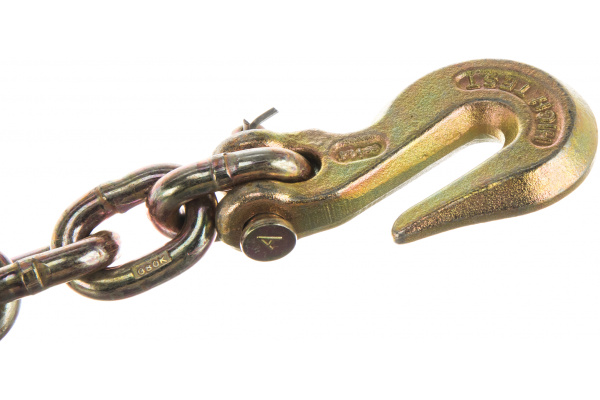 Тяговая цепь с крюками для слесарных работ WIEDERKRAFT соединитель цепей, 6 т длина 45 см WDK-0504