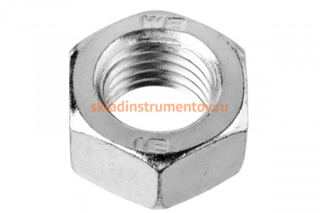 Шестигранная гайка Зубр DIN 934, класс прочности 8, оцинкованная, M4, ТФ6, 55 шт. 4-303536-04