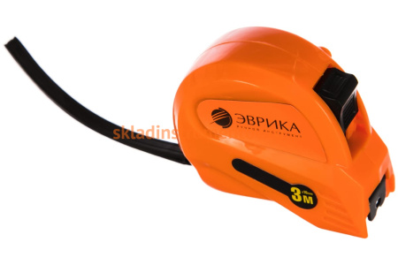 Рулетка 3м 16мм ЭВРИКА ORANGE ER-61316