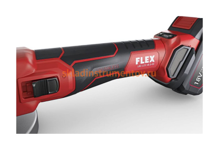 Аккумуляторная угловая шлифовальная машина FLEX LBE 125 18.0-EC/5.0 Set 499323