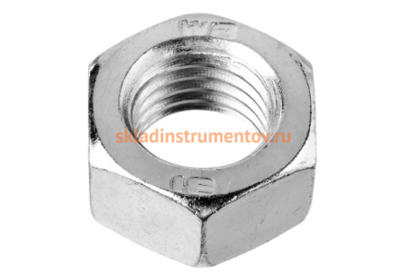 Шестигранная гайка Зубр DIN 934, класс прочности 8, оцинкованная, M4, ТФ6, 55 шт. 4-303536-04