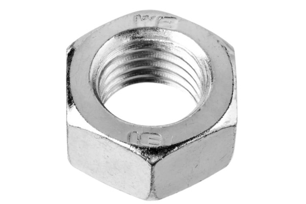 Шестигранная гайка Зубр DIN 934, класс прочности 8, оцинкованная, M4, ТФ6, 55 шт. 4-303536-04