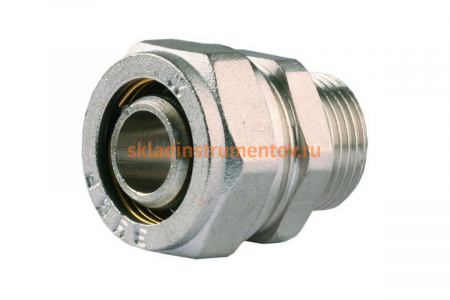 Соединитель (16х2 мм; 1/2"; цанга-штуцер) для трубопровода Зубр 51401-16-1/2