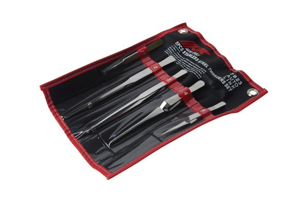 Набор пинцетов JTC из нержавеющей стали 5шт 7823