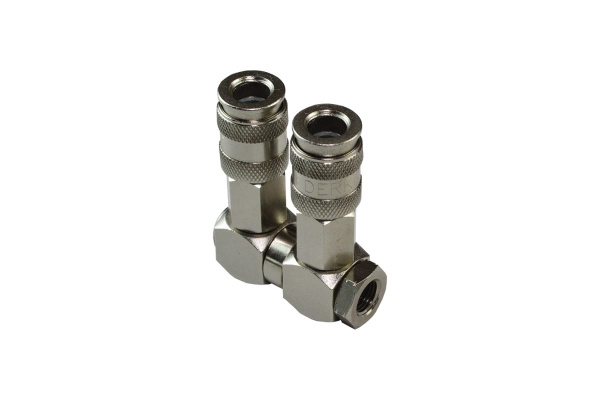 Разветвитель пневматический (1/4F; 2 выхода рапид EURO) WIEDERKRAFT WDK-83RL