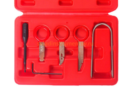 Набор инструментов для демонтажа авторадиоаппаратуры (10 предметов в кейсе) JTC 1301