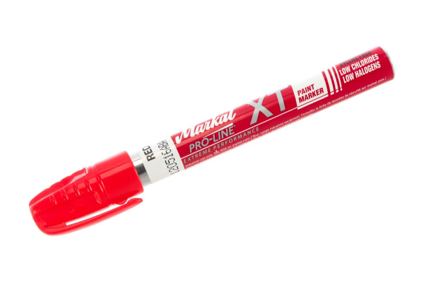 Маркер для грубых поверхностей Markal Pro-Line XT, 3 мм, красный 97252
