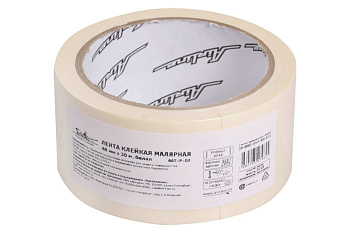 Клейкая малярная лента Airline 48 мм х 30 м, белая AAT-P-04