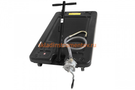 Емкость для слива масла перекатная с ручным роторным насосом ROCKFORCE RF-TRG70L-2