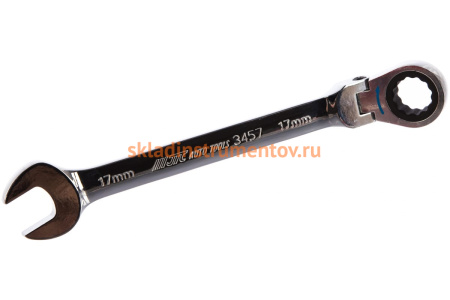 Набор комбинированных трещоточных ключей с подвижной головкой JTC 8-17 мм 9 предметов 1/15-3448