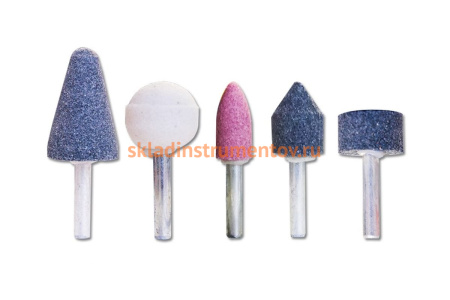 Набор шарошек абразивных для фигурных отверстий, малые, 5 шт. SANTOOL 031953-005