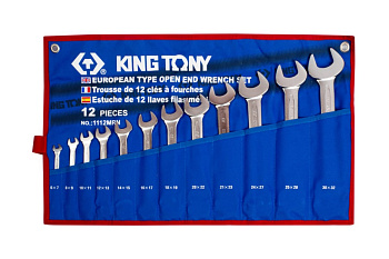 Набор рожковых ключей KING TONY 6-32 мм, 12 шт. 1112MRN