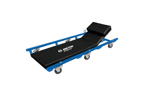 Подкатной лежак с подъемным подголовником KING TONY 87C25-B