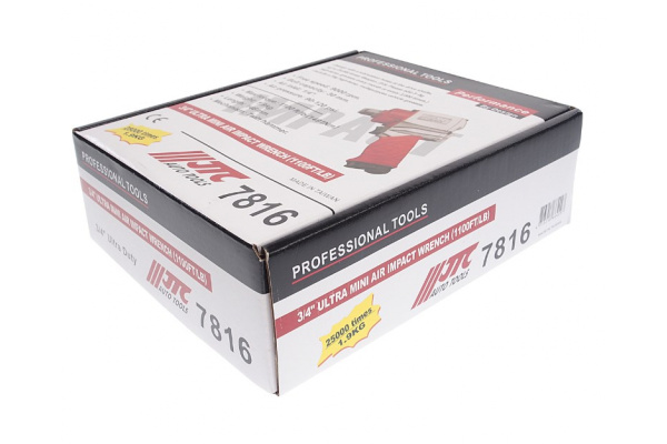 Ударный пневмогайковерт JTC 3/4 1491 Nm 90-120PSI JTС-7816