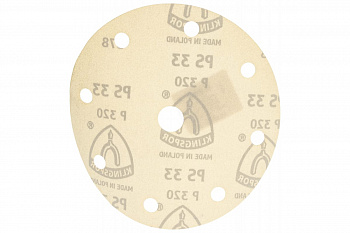 Круг шлифовальный на липучке для обработки красок, лаков и шпаклевок (150 мм; Р320; 8 отверстий) KLINGSPOR 147096
