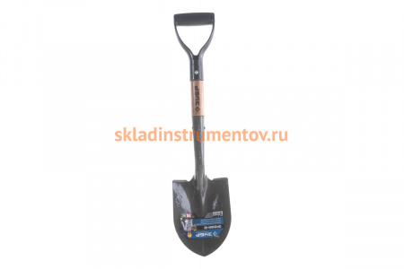 Автомобильная лопата, деревянный черенок, с рукояткой Зубр Профи-10 Профессионал 39355_z02