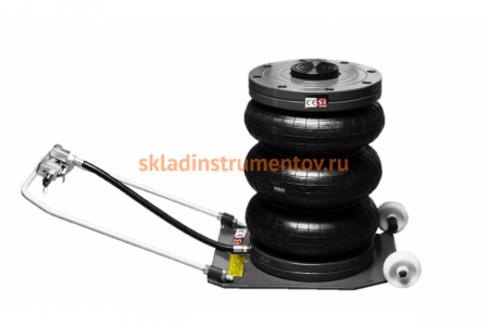 Пневматический подкатной домкрат TORIN 3 подушки, 1.8 т TRA1724