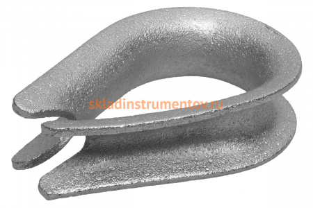 Коуш ЗУБР DIN 6899 4мм 2 шт оцинк. 304496-04