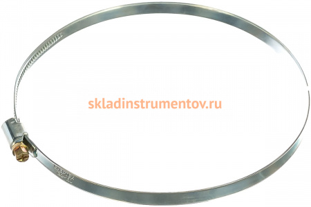 Металлические хомуты СИБРТЕХ стандартное болтовое крепление 130-150 мм, 25шт/уп, ширина 9 мм 47565