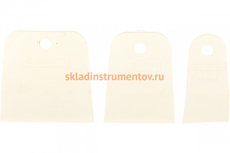 Набор белых резиновых шпателей 3 шт ЗУБР МАСТЕР 1016-H3_z01