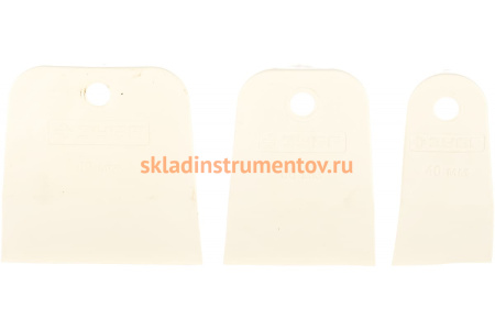 Набор белых резиновых шпателей 3 шт ЗУБР МАСТЕР 1016-H3_z01