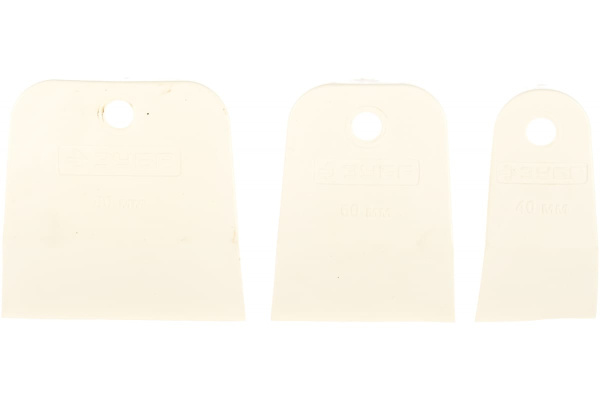 Набор белых резиновых шпателей 3 шт ЗУБР МАСТЕР 1016-H3_z01