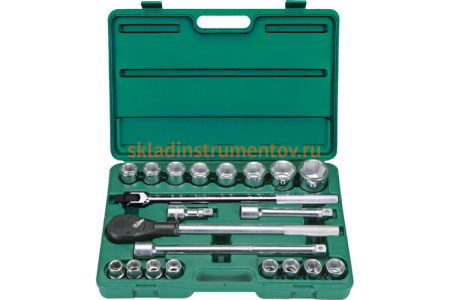 Инструментальный набор 3/4", 21шт Hans 6621MB