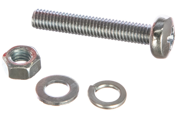 Винт ЗУБР DIN7985 в комплекте с гайкой DIN934 12 шт 303476-05-030