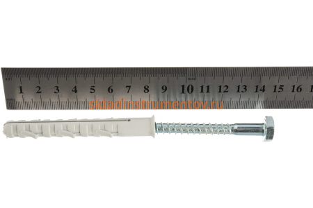 Рамный дюбель ЗУБР Профессионал нейлоновый с шурупом 10 x 80 мм 50 шт. 4-301475-10-080