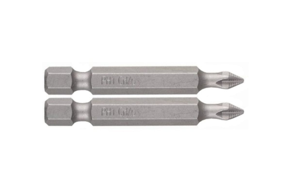 Биты "МАСТЕР" кованые 2 шт. (50 мм; PH1; хвостовик E 1/4") Зубр 26001-1-50-2