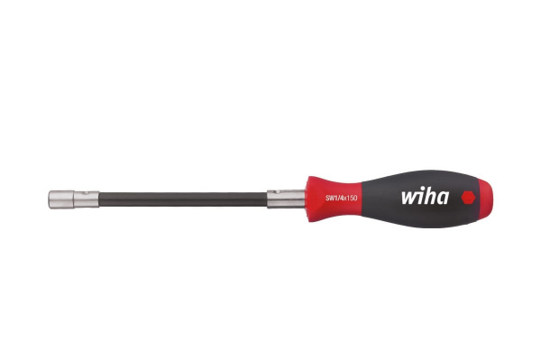 Отвертка-битодержатель Wiha SoftFinish гибкая 1/4, 150 мм 01479