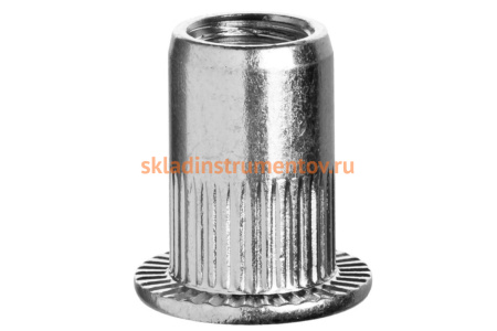 Резьбовые заклепки с насечками ЗУБР Профессионал М8, 10 шт, стальные, стандартный бортик 31318-08