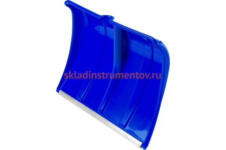 Снеговая пластиковая лопата с алюминиевой планкой, без черенка, 500мм, синяя СИБИН 421835