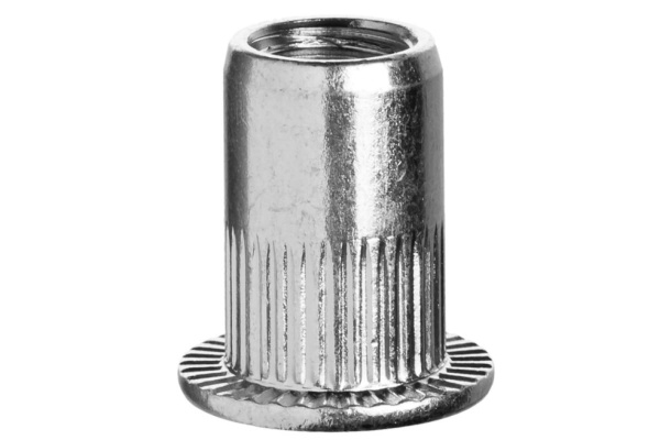 Резьбовые заклепки с насечками ЗУБР Профессионал М4, 20 шт, стальные, стандартный бортик 31318-04