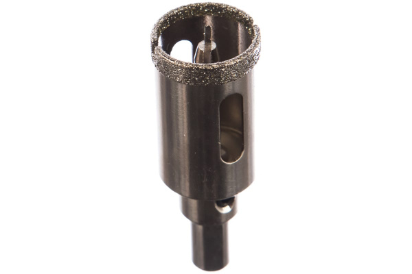 Коронка алмазная по керамограниту/керамике Профи (25х70 мм) ПРАКТИКА 917-590