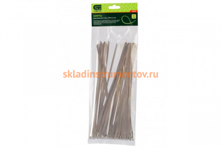 Хомуты СИБРТЕХ, 250 х 4,6 мм, нержавеющая сталь, 50 шт 45595