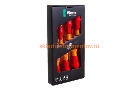 Набор диэлектрических отверток 1160i/7 SATZ 6TLG / 6 PCS WERA WE-031575