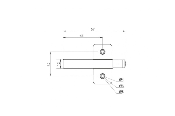 Накладной демпфер JET 104 белый DS104T.000WT99