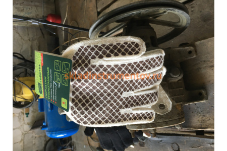 Трикотажные перчатки СИБРТЕХ, рисунок ПВХ гель Шахматный облив, оверлок, 67779