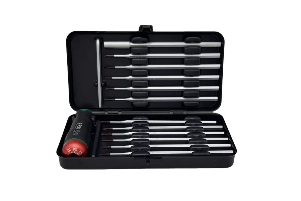 Отвертка с регулировкой крутящего момента с набором насадок 12 шт в кейсе Felo 10099116