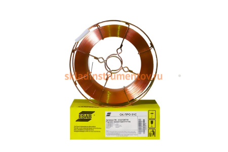 Проволока омедненная OK ПРО 51С (0.8 мм; 15 кг) ESAB СВ000017344