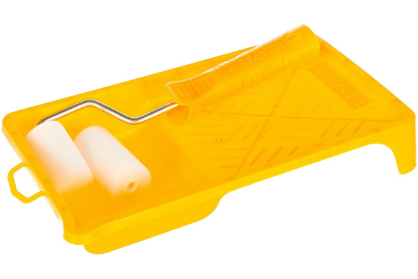 Валик STAYER ПОРОЛОН МИНИ в наборе с ванночкой, 50+70мм 0544-05-07