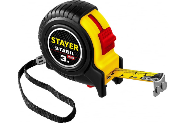 Профессиональная рулетка с двухсторонней шкалой STAYER Stabil 3мх16мм 34131-03_z02