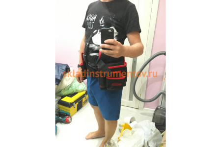 Сумка-пояс двойная (20 карманов; держатель для молотка) MATRIX 90240