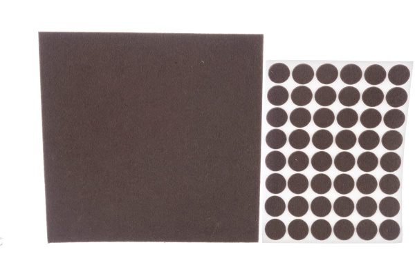 Набор самоклеящихся накладок на мебельные ножки Stayer COMFORT 125 шт, коричневые 40916-H125