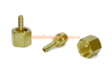 Соединитель TIG, гайка 3/8G + штуцер елка D6 Aurora 14326