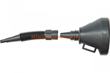 Гибкая воронка VOREL 2в1, черная, 135 мм 83000