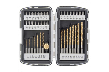 Набор бит и свёрл  40 предметов MATRIX 11322