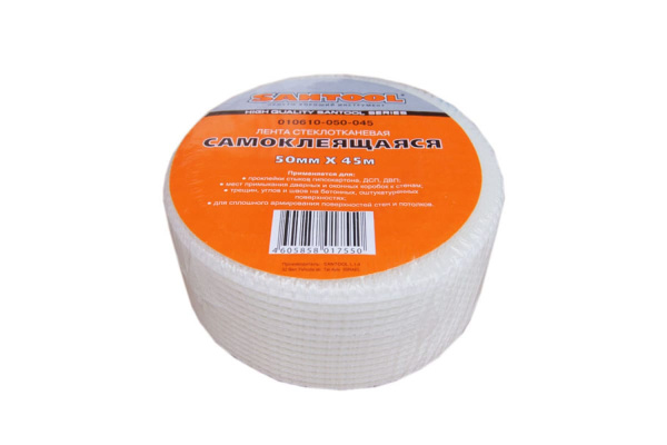 Самоклеящаяся серпянка SANTOOL 50 мм x 45м 010610-050-045